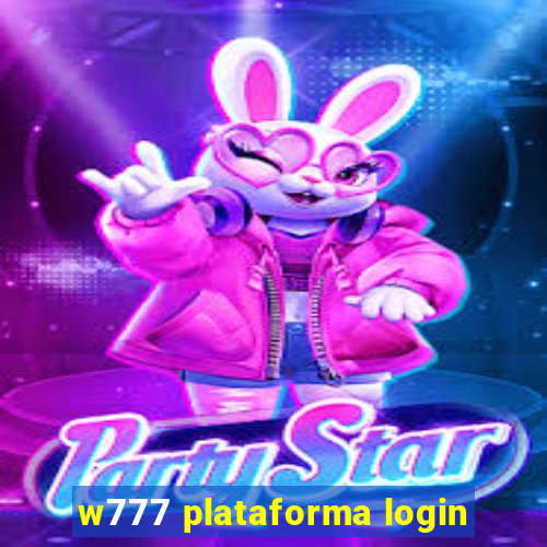 w777 plataforma login